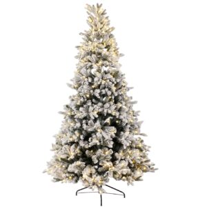 árbol navidad blanco con luces incluidas